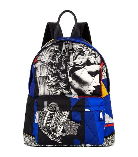 jp collage nylon backpack versace|Versace Jp Collage Backpack .